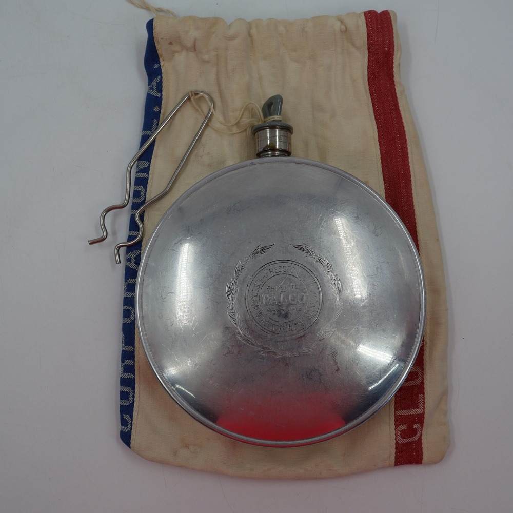 Palco Canteen Unisex OS Silver Vintage 1915 Patent Aluminum Round Cloth Bag Clip